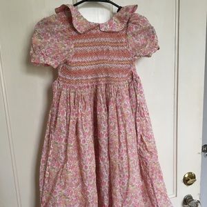 Girls dress, size 6, smocked